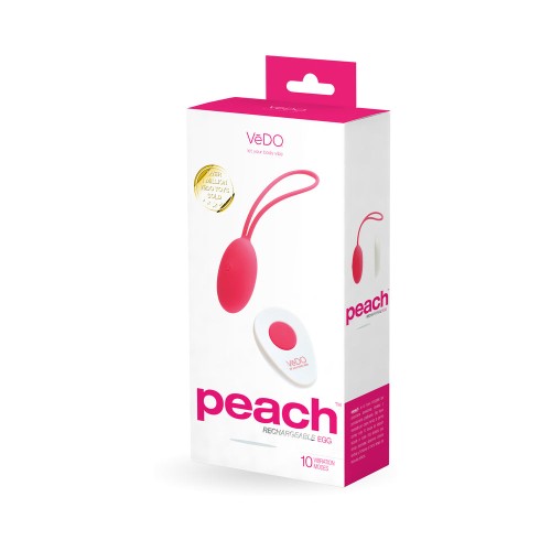 VeDO Peach Rechargeable Egg Vibe