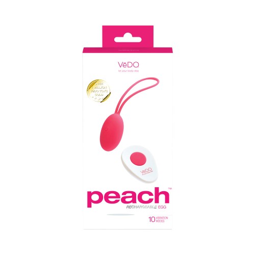 Huevo Vibrador Recargable VeDO Peach