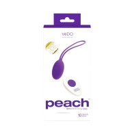 VeDO Peach Rechargeable Egg Vibe - Into You Indigo