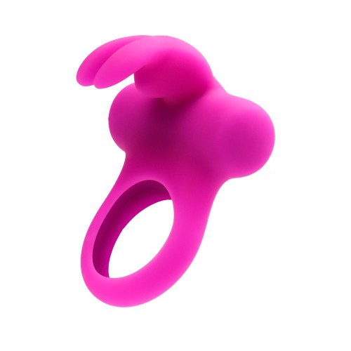 Anillo Vibrador Recargable VeDO Frisky Bunny - Púrpura Perfecto