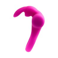 Anillo Vibrador Recargable VeDO Frisky Bunny - Púrpura Perfecto