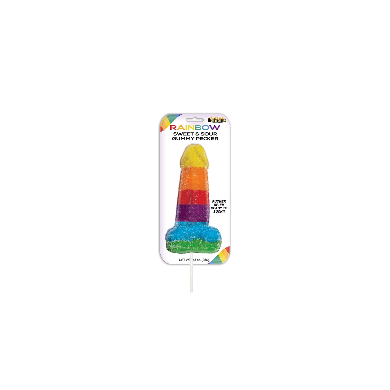 Sweet & Sour Jumbo Gummy Cock Pop for Playful Treats