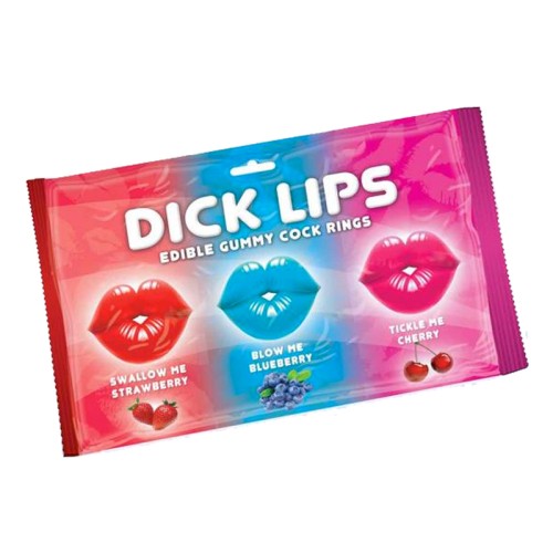 Anillos de Gummy Edibles Dick Lips - 3-Pack