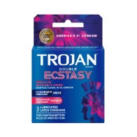 Condones Trojan Double Ecstasy para Placer Aumentado