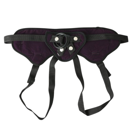 Arnés Ajustable Strap-On Lush de Sportsheets Morado - Para Doble Placer