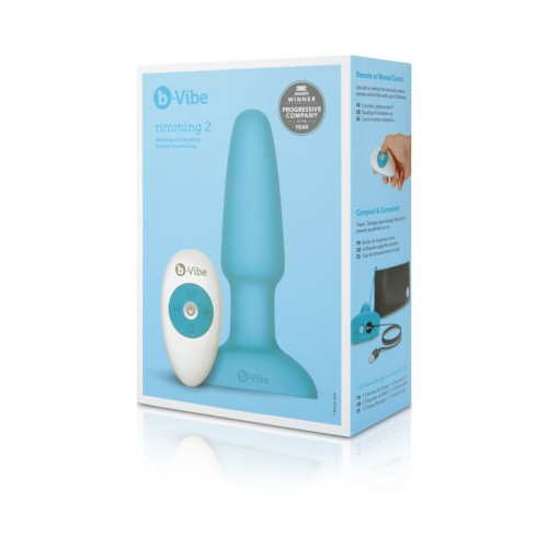 b-Vibe Rimming 2 Plug con Control Remoto - Placer Definitivo