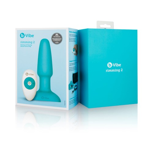 b-Vibe Rimming 2 Plug con Control Remoto - Placer Definitivo