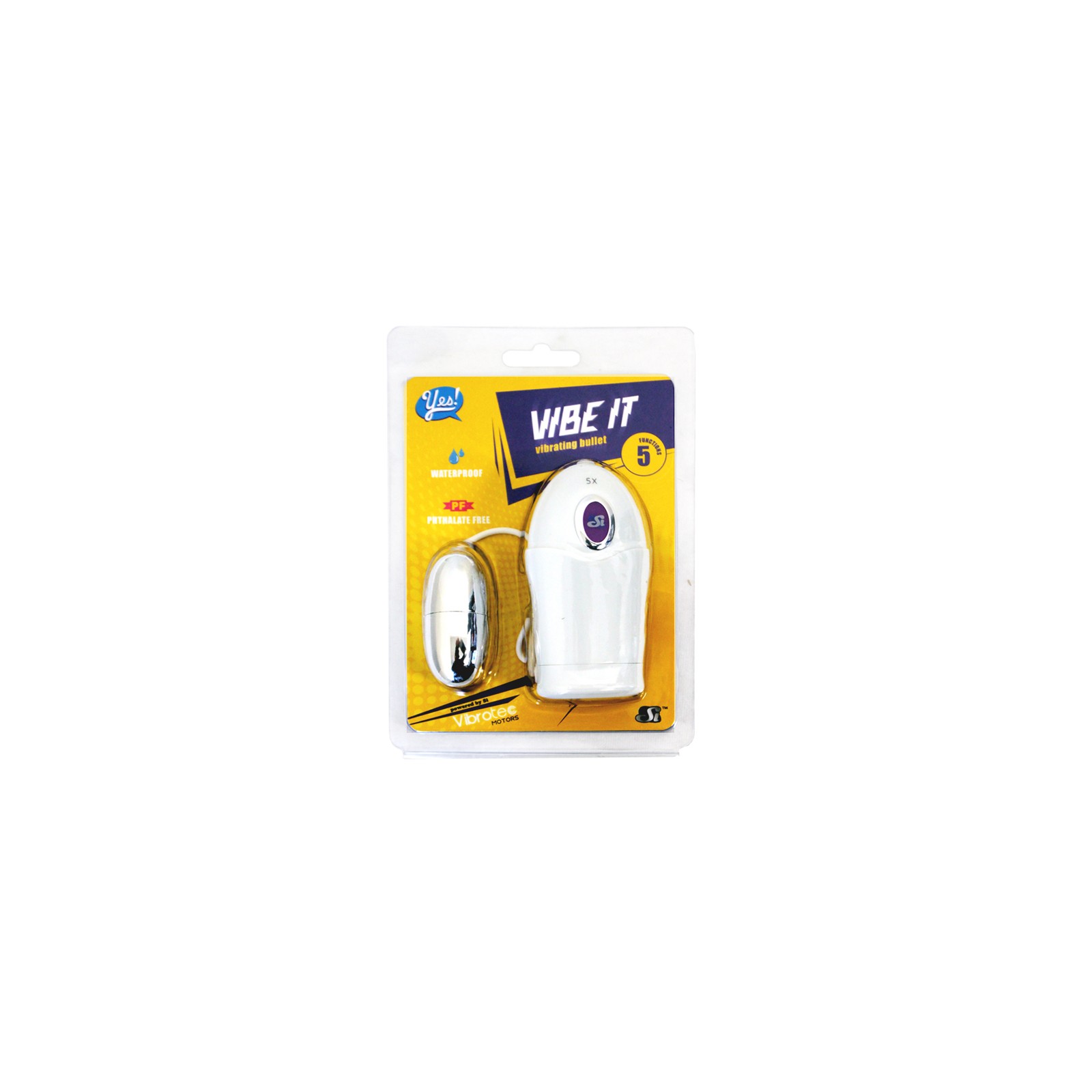 Vibe It White Bullet a Control Remoto Resistente al Agua