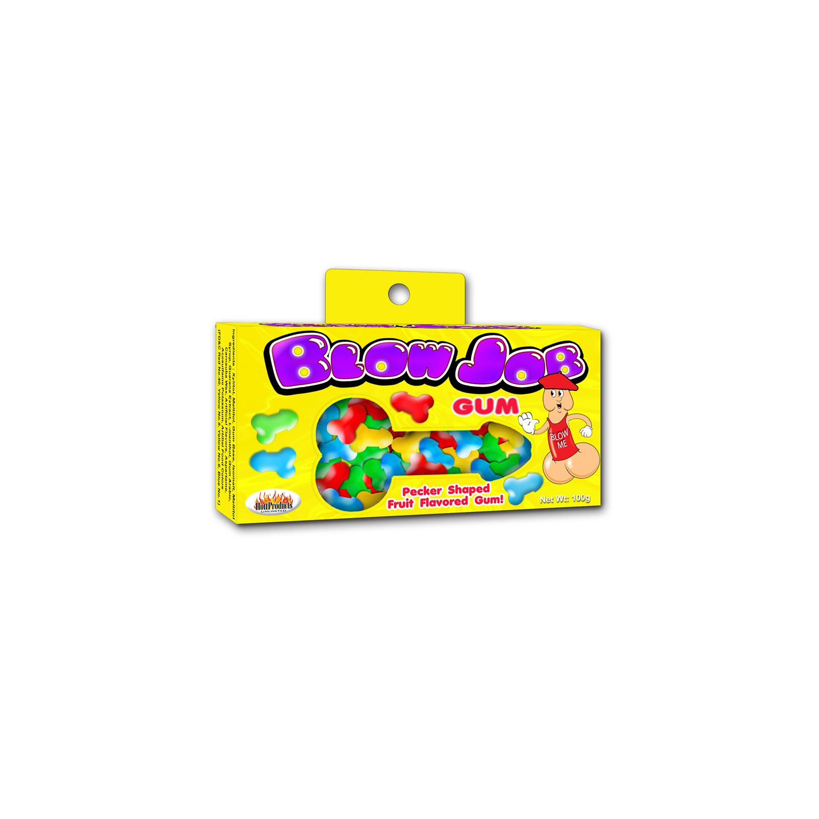 Pecker Bubble Gum in Assorted Fruity Flavors