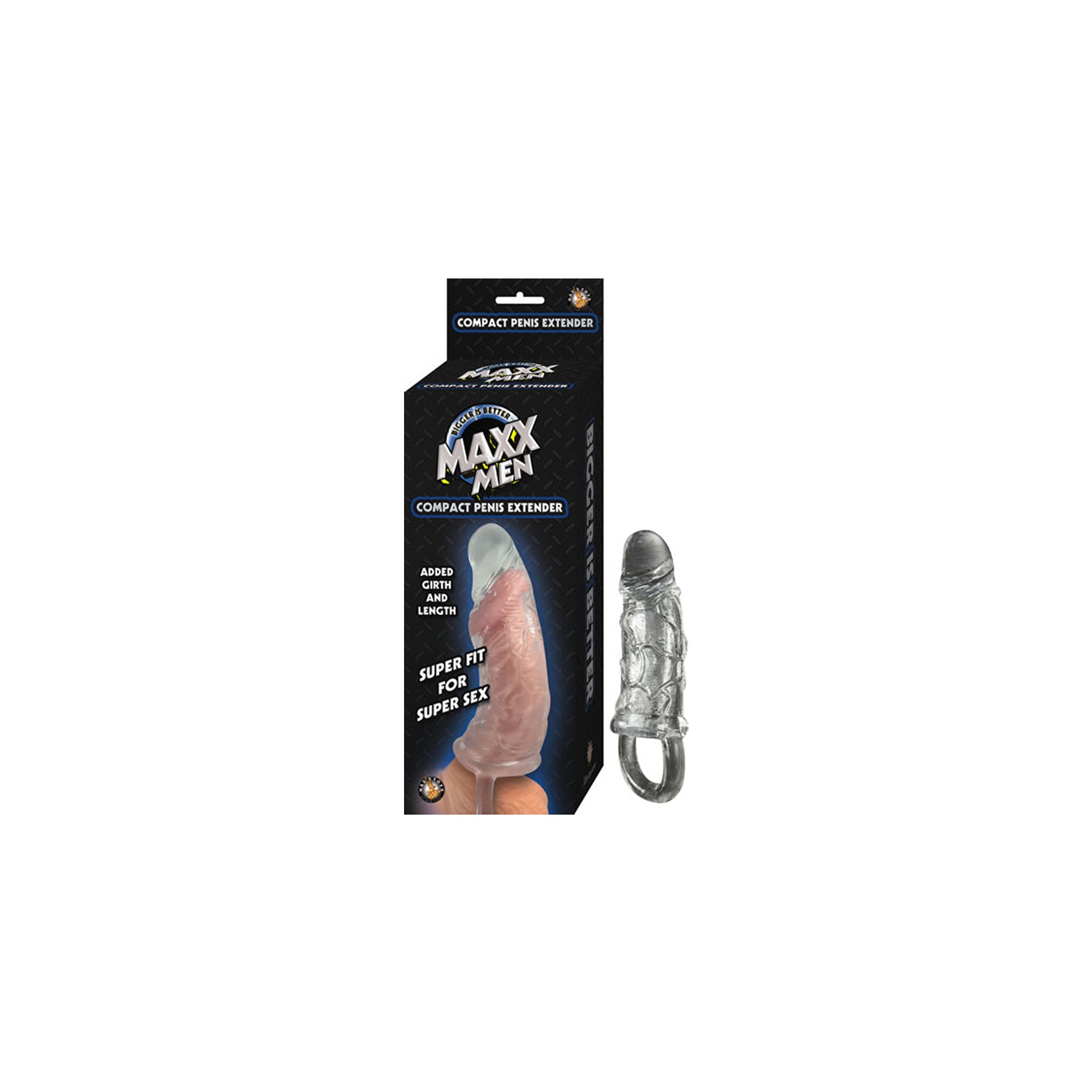 Maxx Men Compact Penis Sleeve - Clear Design for Extra Pleasure