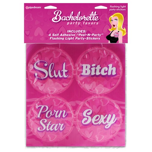 Bachelorette Party Flashing Light Stickers