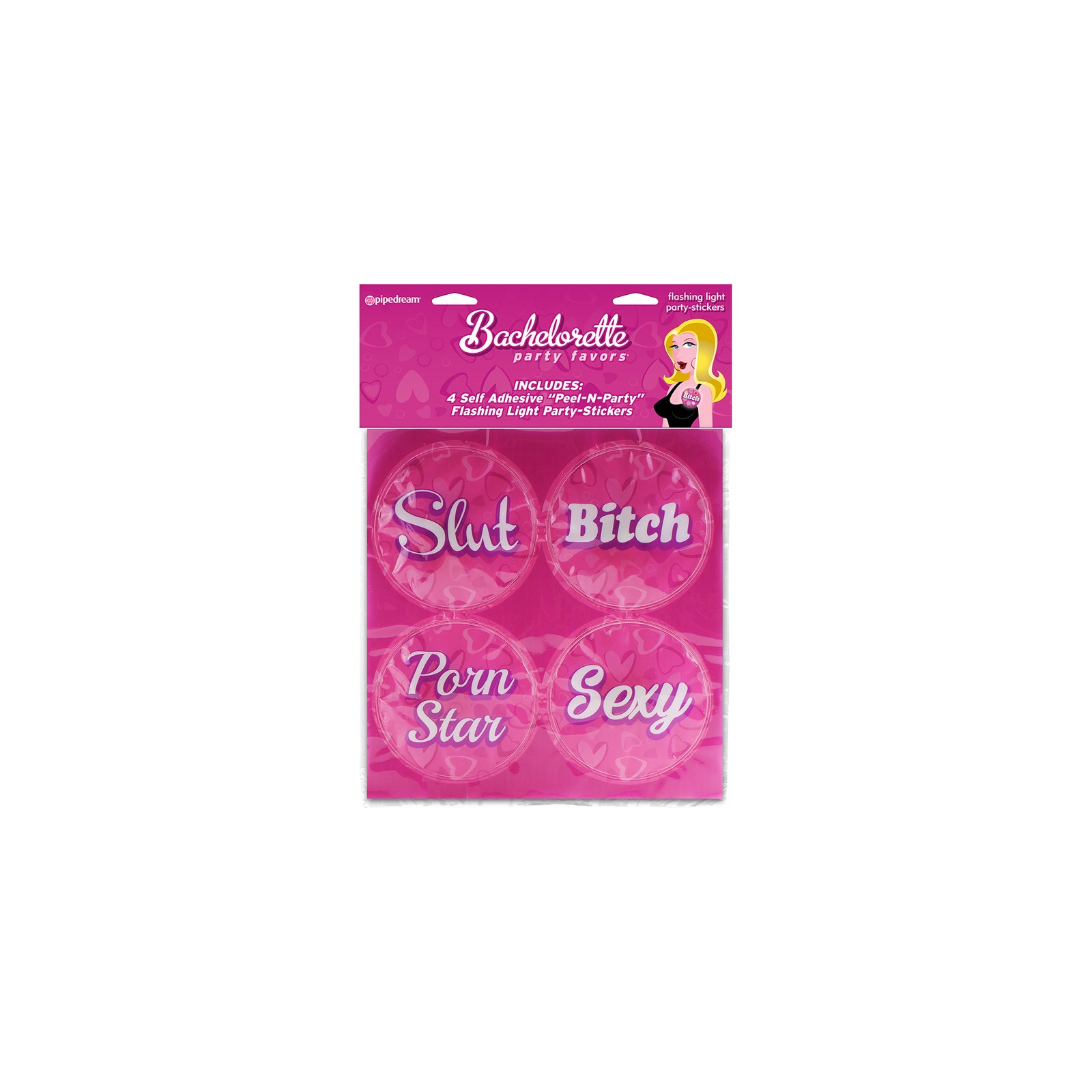 Bachelorette Party Flashing Light Stickers