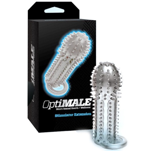 OptiMale Clear Stimulator Extension for Enhanced Pleasure