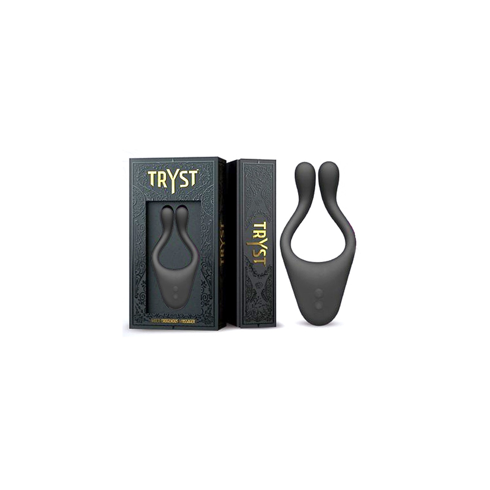 Vibrador y Anillo para Pene Tryst Negro