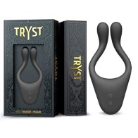 Vibrador y Anillo para Pene Tryst Negro