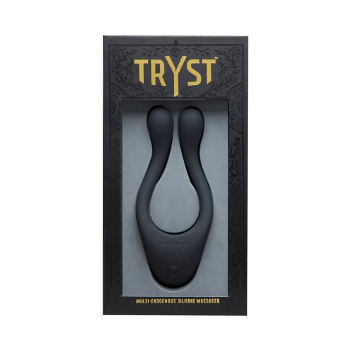 Vibrador y Anillo para Pene Tryst Negro