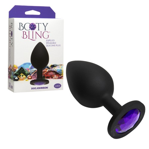 Bling de Trasero Grande Morado Para Juego Glamuroso