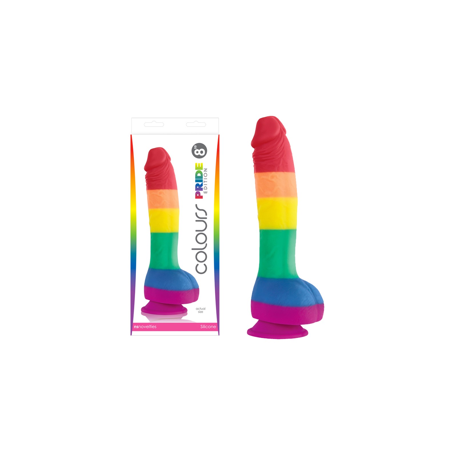 Dildo Edición Orgullo de 8 in.