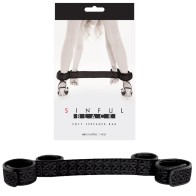 Sinful Vinyl Soft Spreader Bar for Bondage Fun