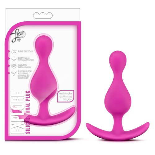 Luxe Explore Pink Silicone Anal Plug