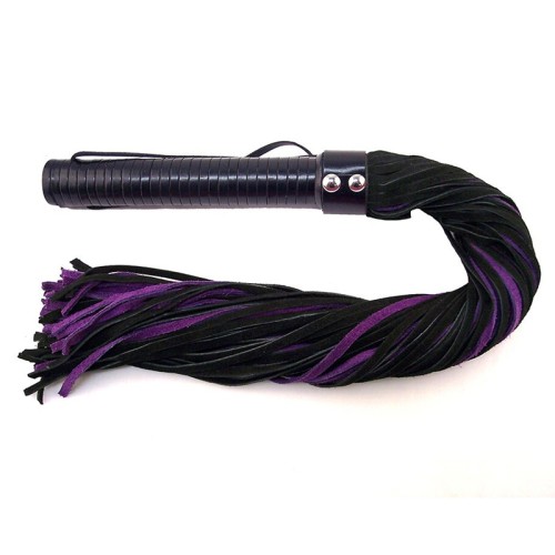 Rouge Suede Flogger with Leather Handle