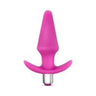 Luxe Discover Vibrating Silicone Anal Plug Pink