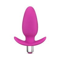 Luxe Little Thumper Vibrating Silicone Anal Plug Pink