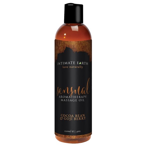 Intimate Earth Sensual Massage Oil Cocoa and Goji