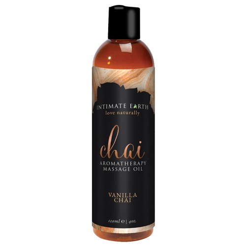 Intimate Earth Aceite de Masaje Aromaterapia Vainilla Chai 4 oz.