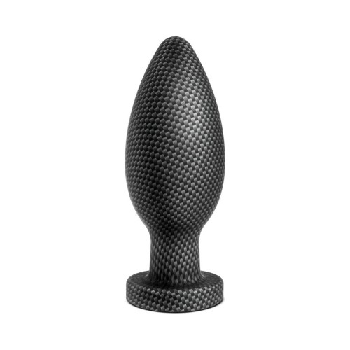 Spark Large Silicone Anal Plug - Carbon Fiber