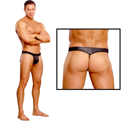 Micro V Thong Cobra de Male Power Negro