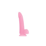 Firefly Smooth Dong 5 in. Glow-in-the-Dark Pink