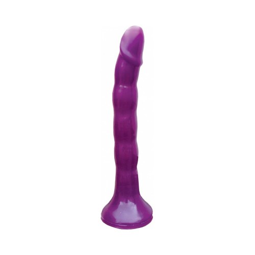 Skinny Me Strap-On Dildo with Harness Purple