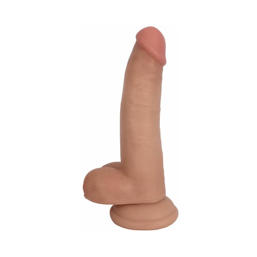 Dildo Realista de Curve Toys con Testículos - 8 in.