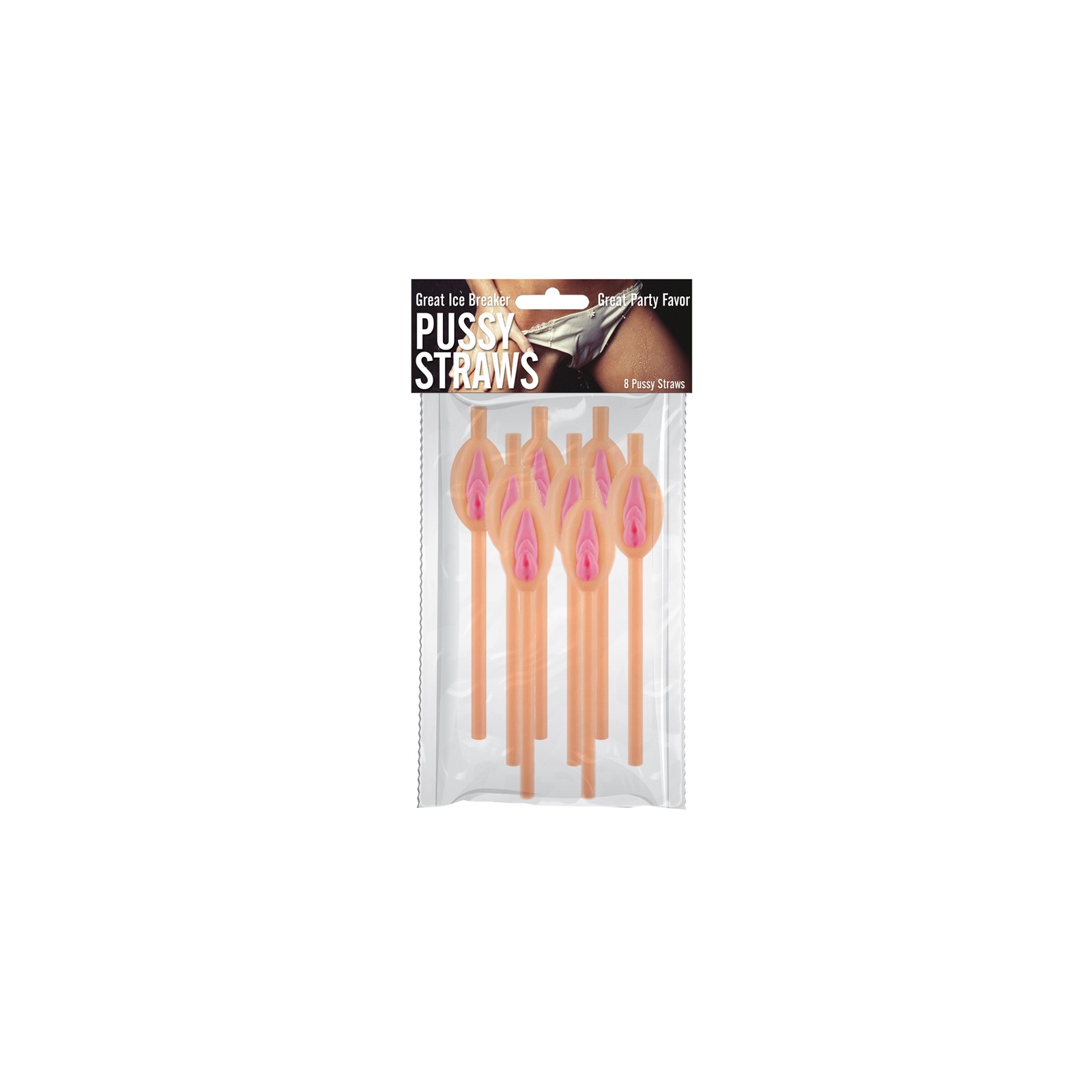 Pussy Straws 8Pcs Pack - Fun Party Accessories