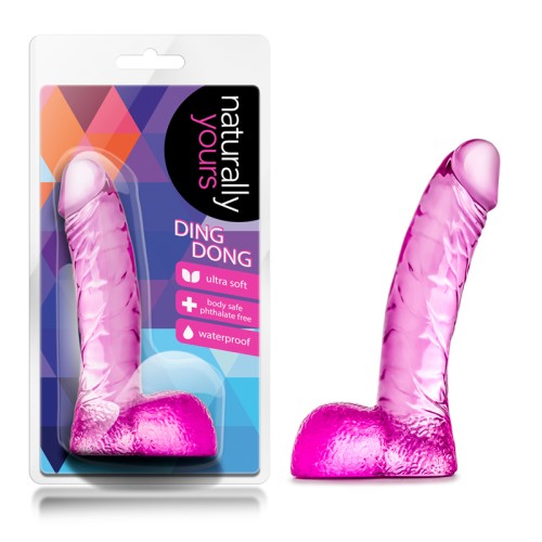 Dildo Realista Naturally Yours Ding Dong 5.5 pulgadas Rosa