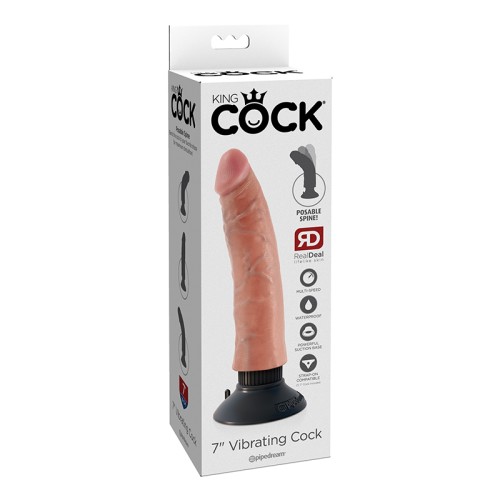 Dildo Vibrador Pipedream King Cock de 7 in.