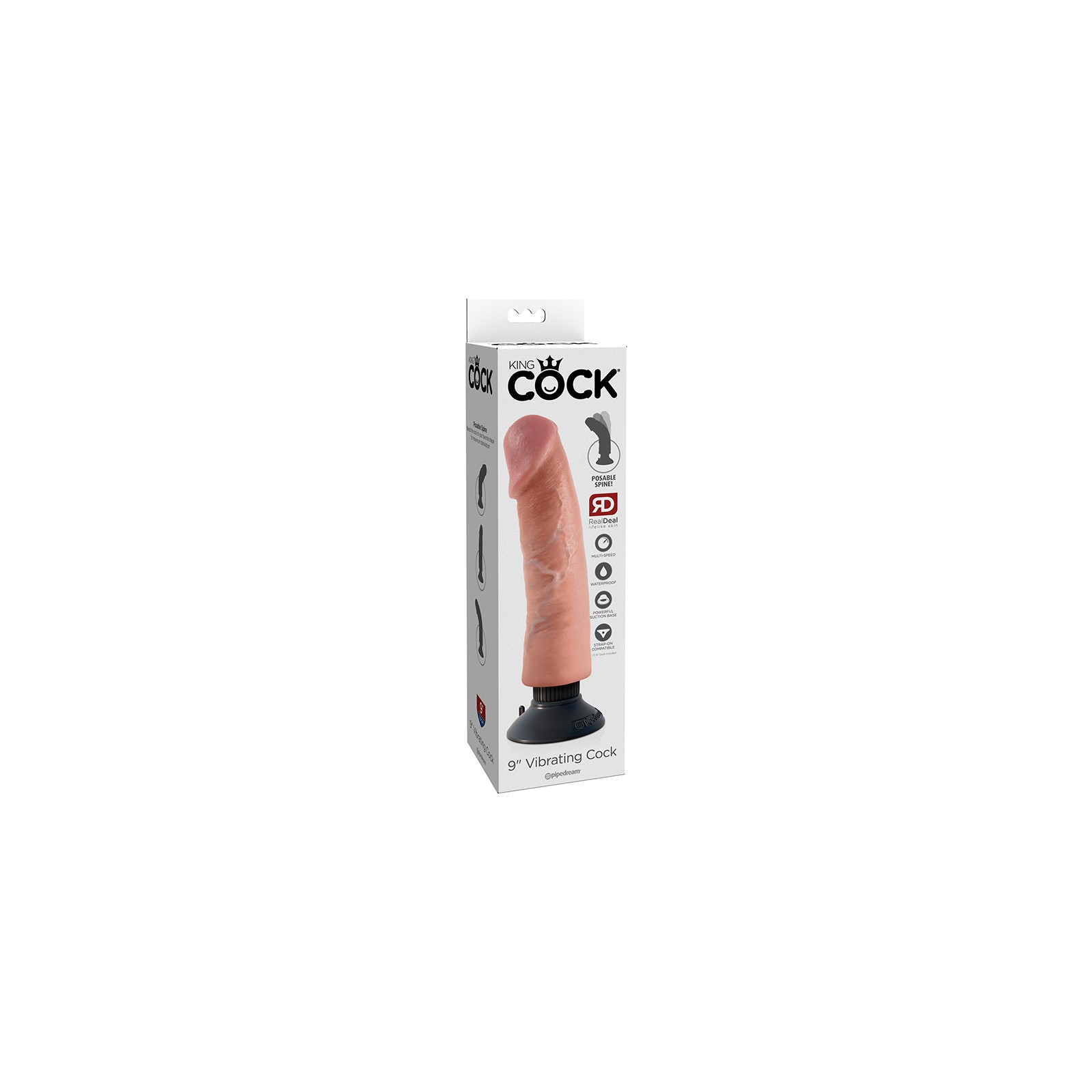 Dildo Vibrante Pipedream King Cock de 9 Pulgadas