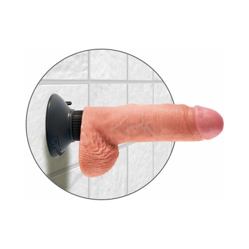 Pipedream King Cock Dildo Vibrante de 7 in Beige