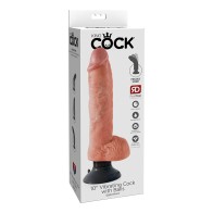 Dildo Vibrante King Cock de Pipedream de 10 in.