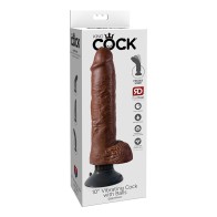 Dildo Vibrador Pipedream King Cock de 10 Pulgadas - La Herramienta de Placer Definitiva