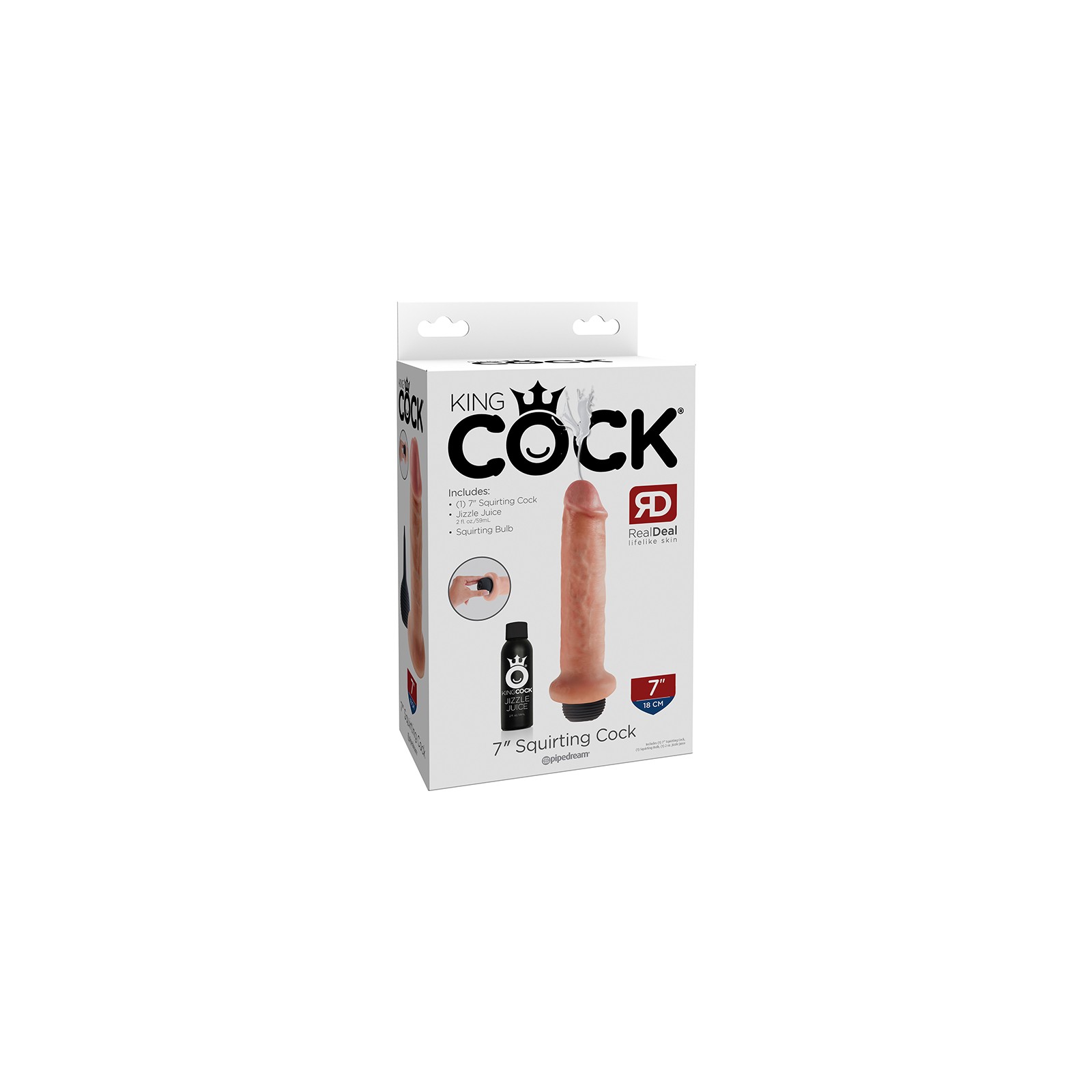 Dildo que Eyacula King Cock de 7 in.