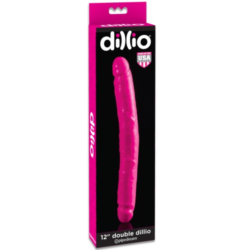 Dildo Doble Realista Dillio de 12 in. - Rosa