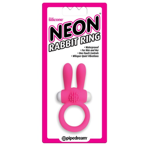 Pipedream Neon Rabbit Ring for Enhanced Pleasure