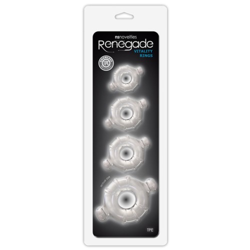 Renegade Vitality Rings Paquete de 4 para Mayor Placer