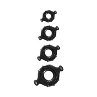 Renegade Vitality Cock Rings 4-Pack Black