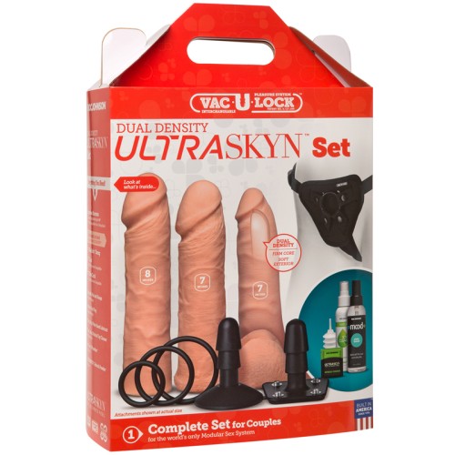 Set Vac-U-Lock de Densidad Dual ULTRASKYN para Diversión Strap-On