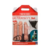 Vac-U-Lock Dual Density ULTRASKYN Set for Strap-On Fun