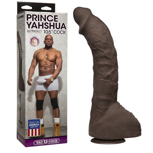 Prince Yahshua ULTRASKYN Pene de 10.5in con Base de Succión Vac-U-Lock Removible