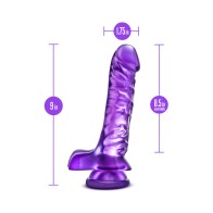 Dildo Realista B Yours Basic 8 de 9 pulgadas con Testículos Púrpura